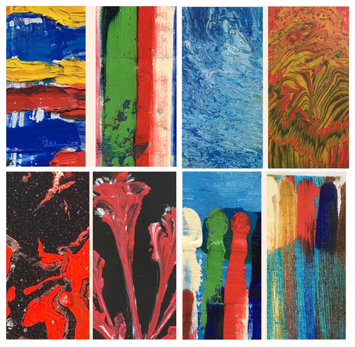 Ansicht eines Acrylbildes der Serie Farbenwelten