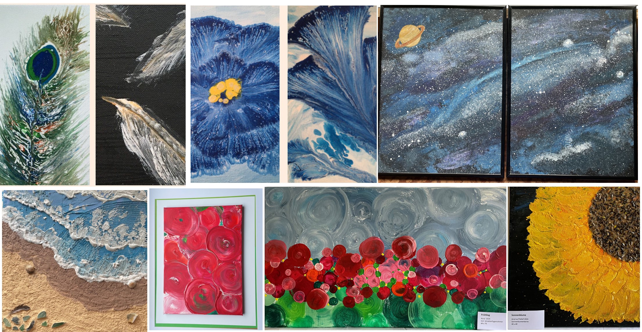 Ansicht eines Acrylbildes der Serie Natur